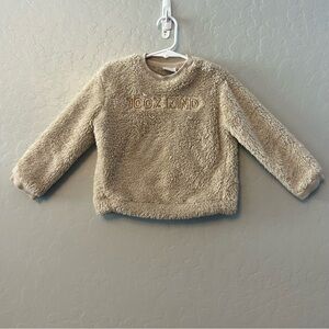 ⭐️Zara beige 100% kind sherpa teddy bear feeling sweatshirt size 2-3 years
